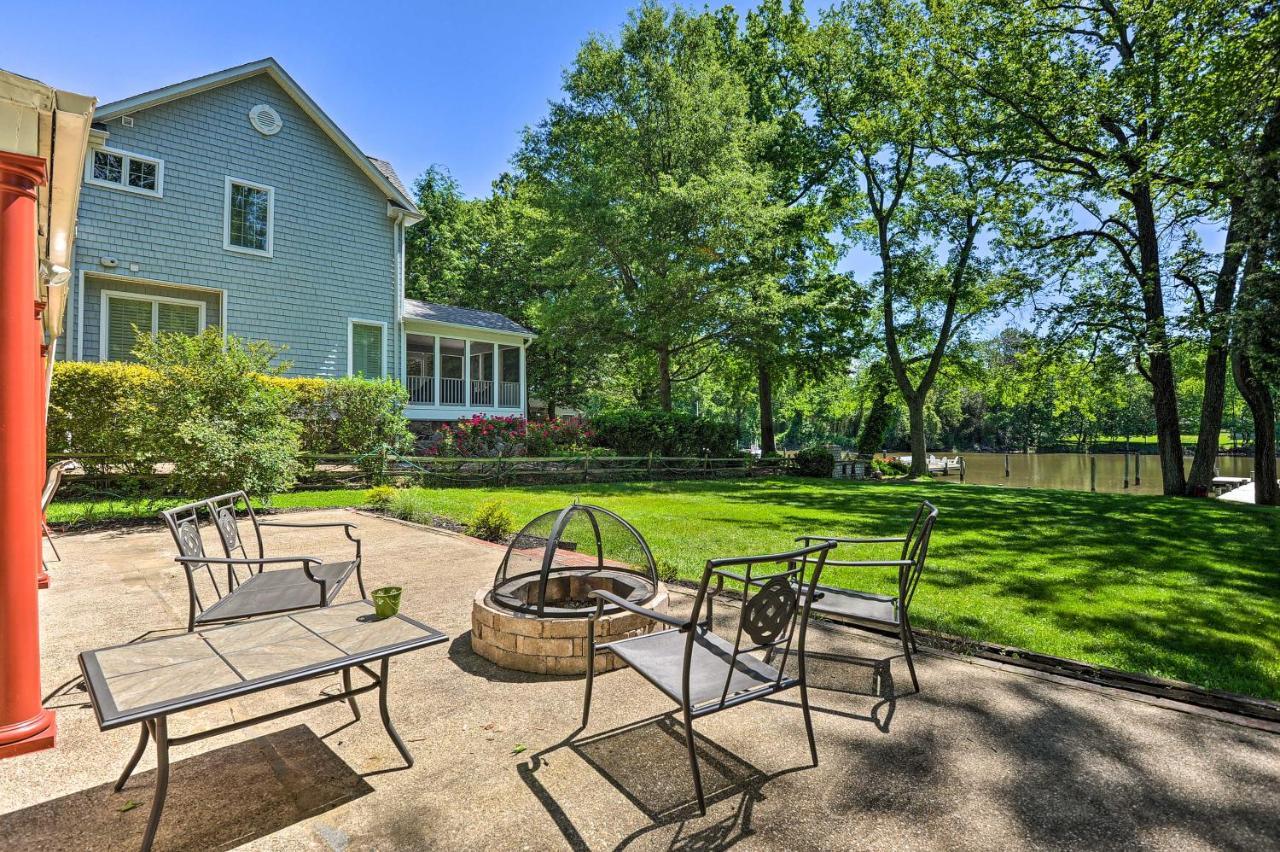 Waterfront Annapolis Home Fire Pit And Fishing Pier 외부 사진