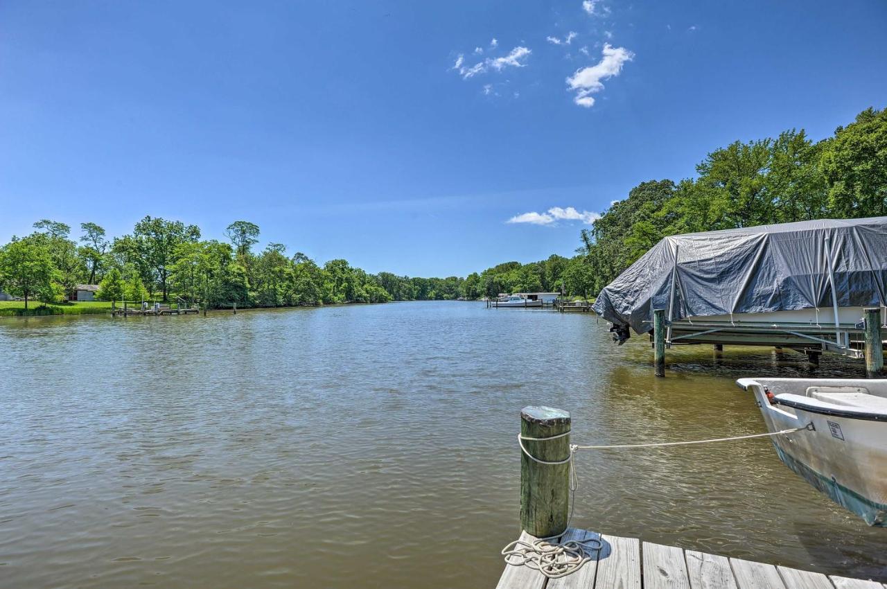Waterfront Annapolis Home Fire Pit And Fishing Pier 외부 사진
