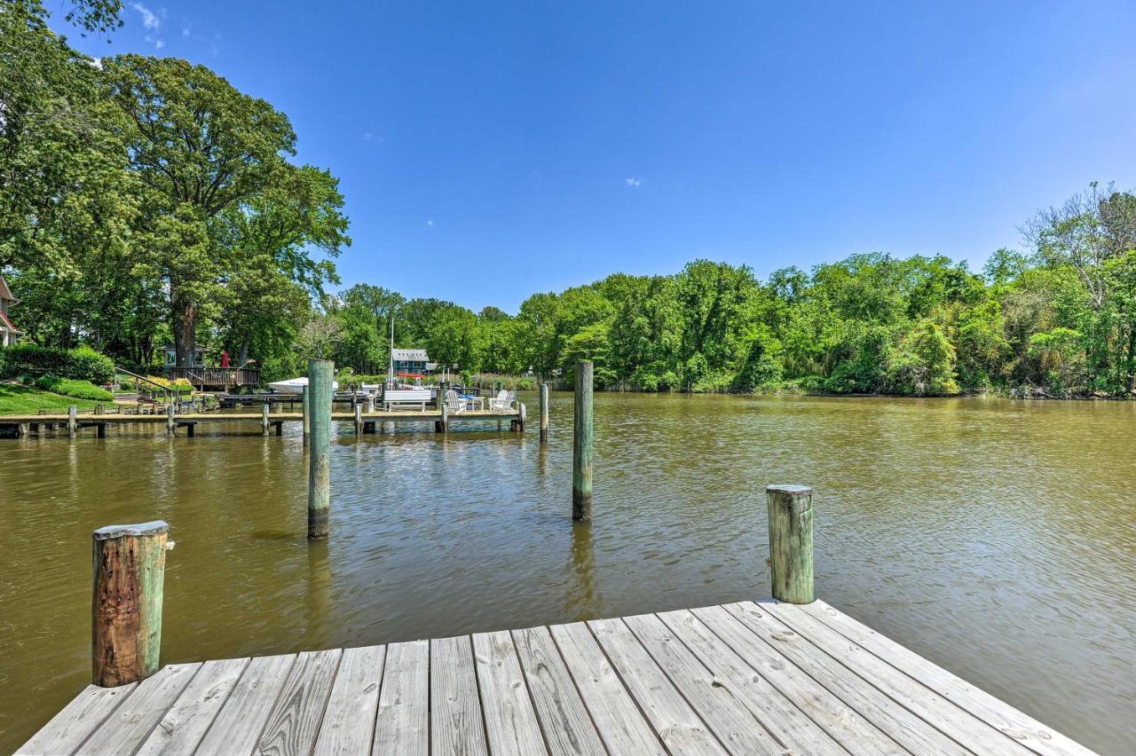 Waterfront Annapolis Home Fire Pit And Fishing Pier 외부 사진